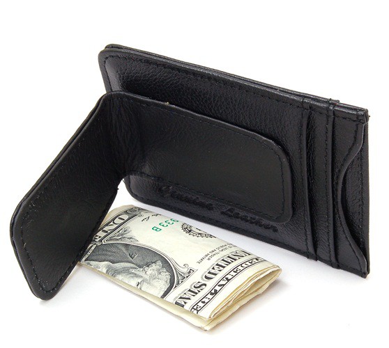 Mens Front Pocket Wallet With Money Clip IUCN Water
